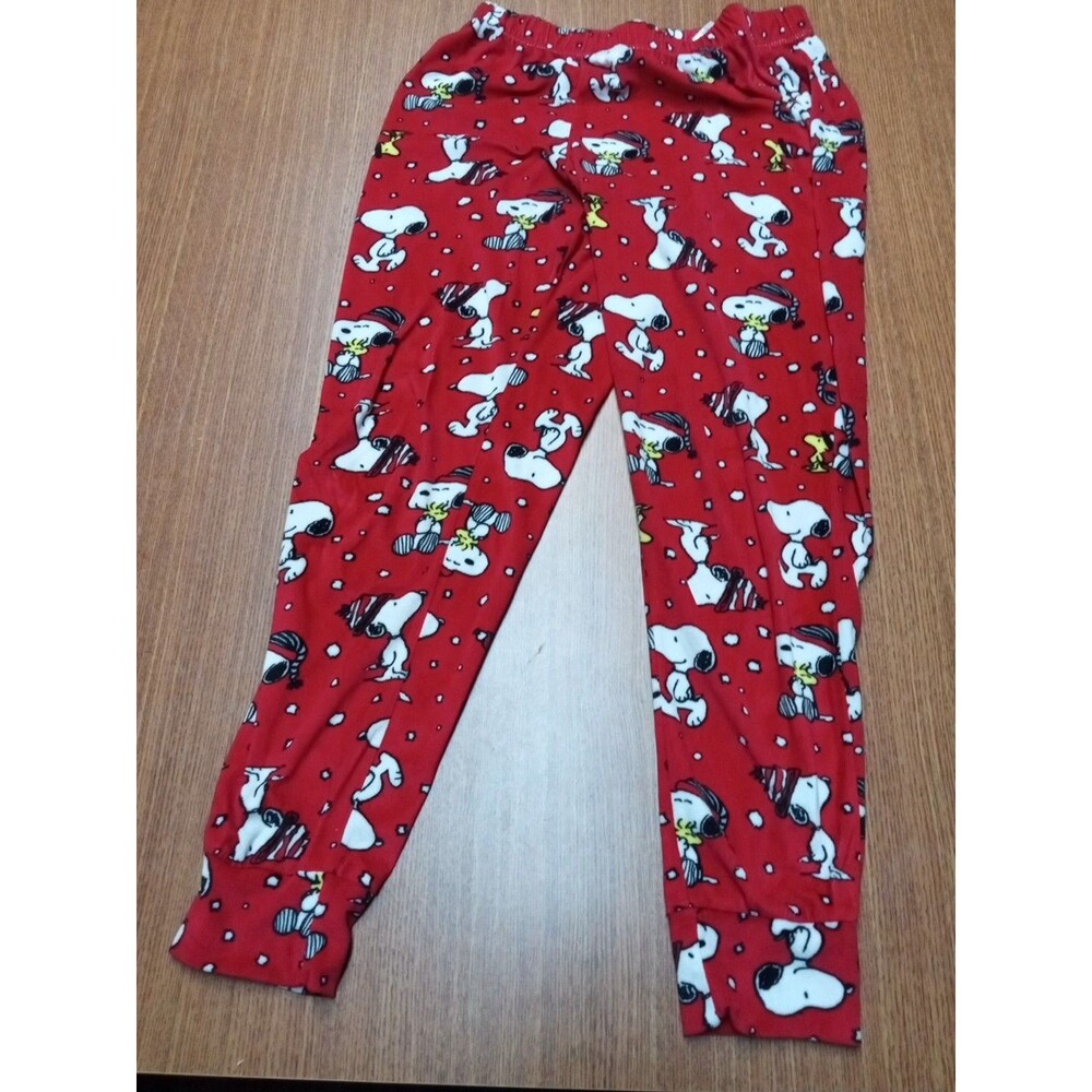 Peanuts Snoopy Woodstock Small 4-6  Red Pajama Pants